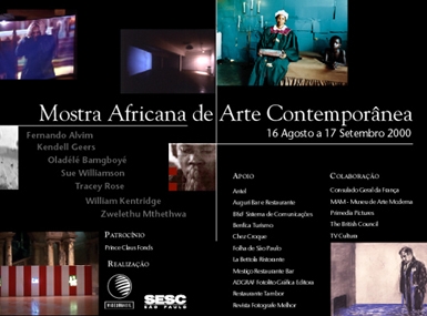 
	Pan-African Contemporary Art Exhibition program, 2000
