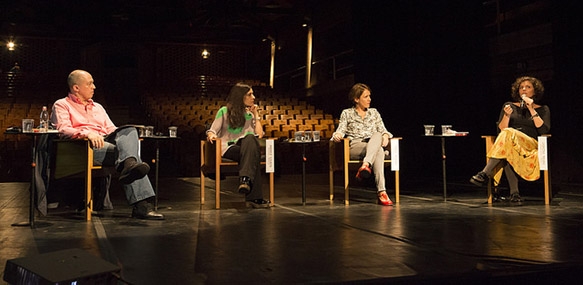 Julio Pimentel, Andrea Giunta, Tânia Rivera and Sabrina Moura
Photo: Tiago Lima


