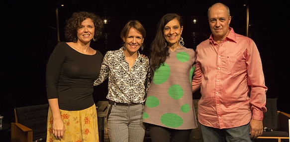 Sabrina Moura, Tânia Rivera, Andrea Giunta e Julio Pimentel
Foto: Tiago Lima


